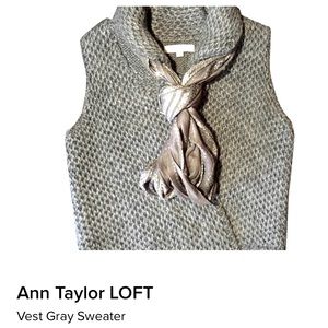 Gray sweater vest (tie not included)